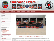 Tablet Screenshot of ffw-bevern.de